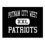 alto del oeste de la ciudad del putnam - patriotas tarjetas postales