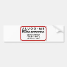 Alugo-me para o Dia dos Namorados Adesivo
