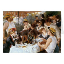 Alumerzo del ` de Renoir del fiesta del canotaje' Tarjetas