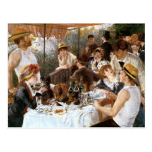 Alumerzo del ` de Renoir del fiesta del canotaje' Postal