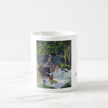 Alumerzo en la hierba, panel central Claude Monet Tazas De Café