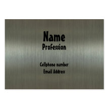 Aluminio cepillado tarjetas de negocios