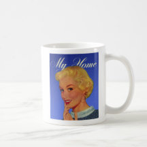 Ama de casa retra de las mujeres 40s del vintage m taza
