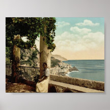Amalfi, del Capuccini, obra clásica de Nápoles, It Impresiones