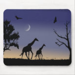 Amanecer africano - jirafas tapetes de ratones