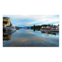 AMANECER AZUL FRESCO - LAGO WINDEMERE - REINO UNID TARJETAS DE NEGOCIOS