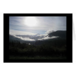 Amanecer de la montaña felicitaciones