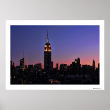 Amanecer: Empire State Building todavía encendido  Posters