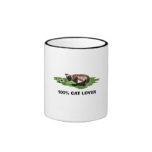 Amante 100% del gato, siamés tazas de café