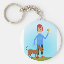 Amante animal llavero personalizado