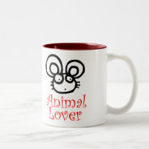 Amante animal taza de café