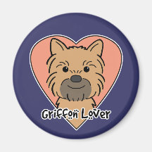 Amante de Bruselas Griffon Iman De Frigorífico