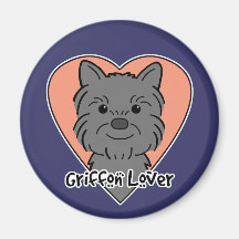 Amante de Bruselas Griffon Iman Para Frigorífico