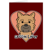 Amante de Bruselas Griffon Tarjeton