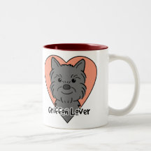 Amante de Bruselas Griffon Taza