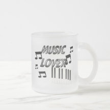 Amante de la música tazas de café