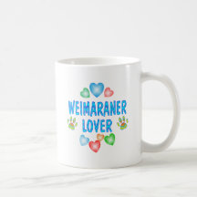 AMANTE DE WEIMARANER TAZAS DE CAFÉ