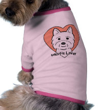 Amante de Westie Camisetas De Mascota