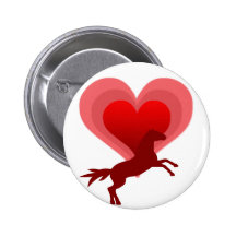 Amante del caballo pin