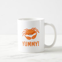 Amante del cangrejo tazas de café