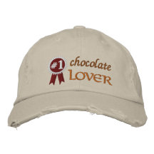 Amante del chocolate gorra de beisbol