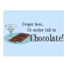 Amante del chocolate tarjeta postal