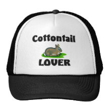 Amante del conejo de rabo blanco gorros  