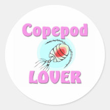Amante del Copepod Etiqueta Redonda