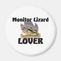 Amante del lagarto de monitor iman para frigorífico
