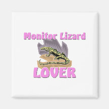 Amante del lagarto de monitor iman de frigorífico