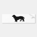 Amante del perro del Dachshund Etiqueta De Parachoque