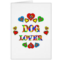 Amante del perro felicitaciones