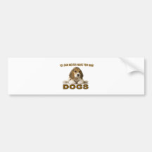 AMANTE DEL PERRO PEGATINA DE PARACHOQUE