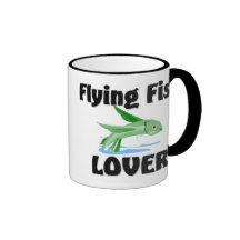 Amante del pez volador tazas de café
