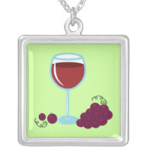Amante del vino colgantes personalizados