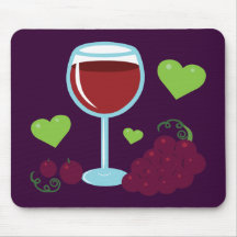 Amante del vino tapetes de ratones