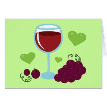 Amante del vino tarjeta