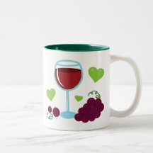 Amante del vino tazas