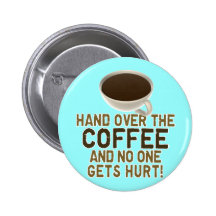 Amante divertido del café pin
