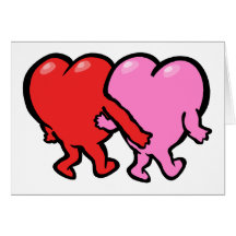 Amantes del el día de San Valentín Tarjeta