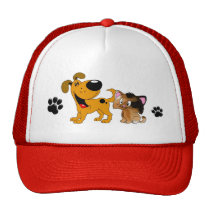 ¡Amantes del mascota! Mejores amigos gorras