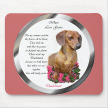 Amantes Doxie del Dachshund Alfombrillas De Ratones