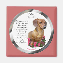 Amantes Doxie del Dachshund Imanes De Nevera
