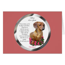 Amantes Doxie del Dachshund Tarjetas