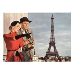 Amantes en la invitación de París