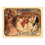Amants, Alfonso Mucha Tarjeta Postal