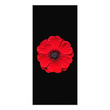 amapola roja lona
