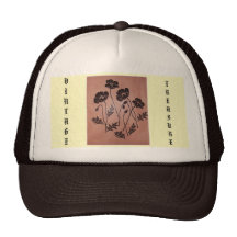 Amapolas del terciopelo del vintage gorros bordados