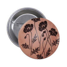 Amapolas del terciopelo del vintage pins