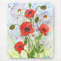 Amapolas Mousepad Tapete De Ratón